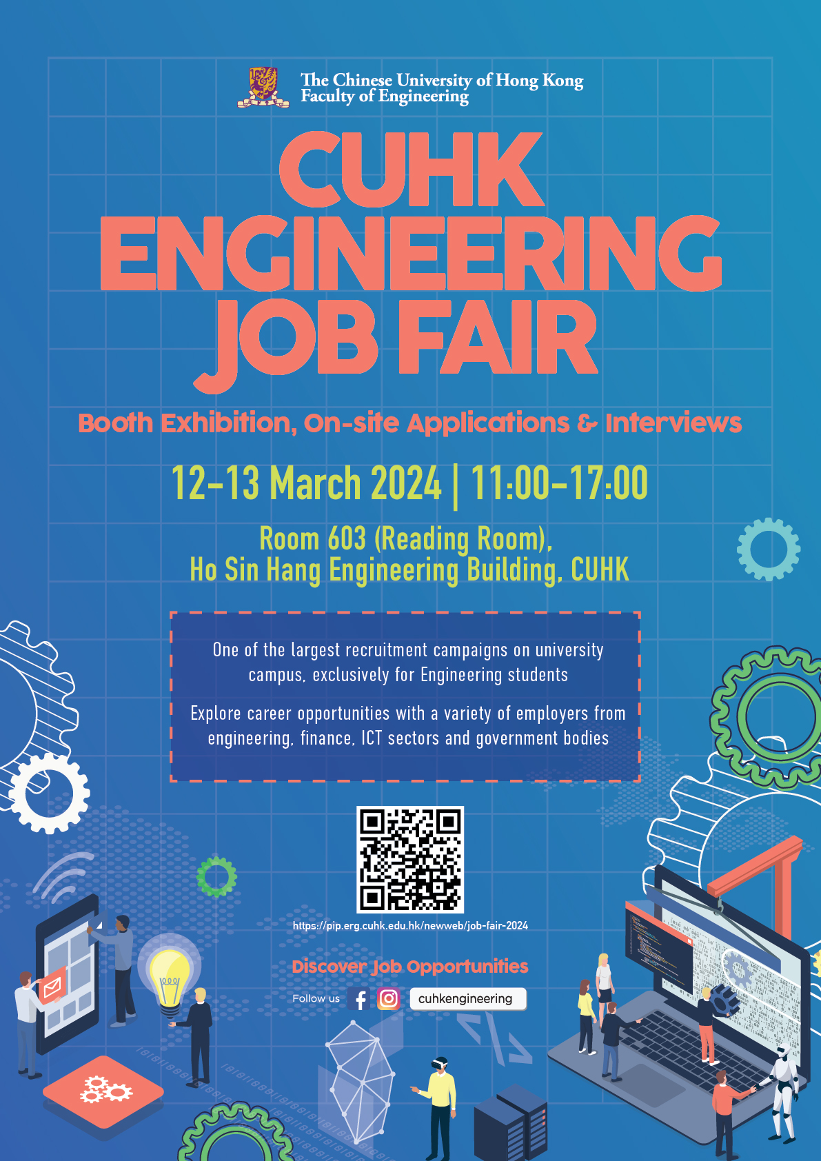 Job Fair 2024 Pip Erg Cuhk Edu Hk   420mmW X 594mmH A2 Promotional Poster 